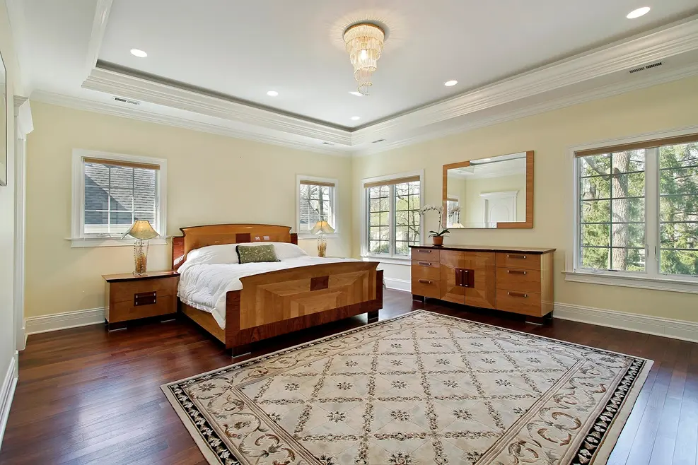 Large master bedroom upgrade for aging in place in Raleigh luxury home